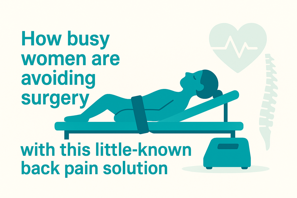 Back pain solution for busy women